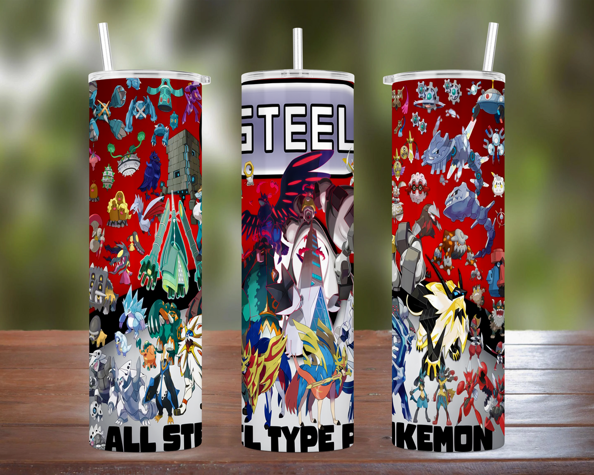 Steel Type Pokemon Tumbler
