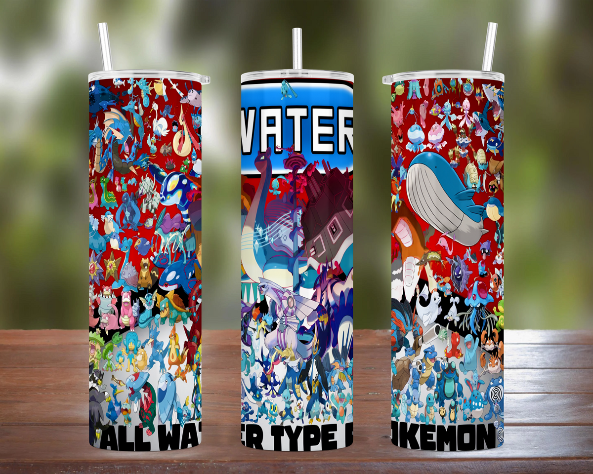 Water Type Pokemon Tumbler