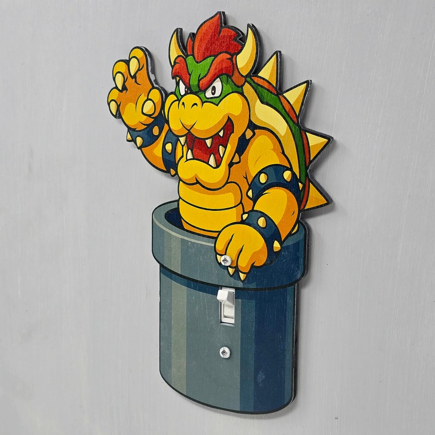 Bowser Pipe Light Switch Cover