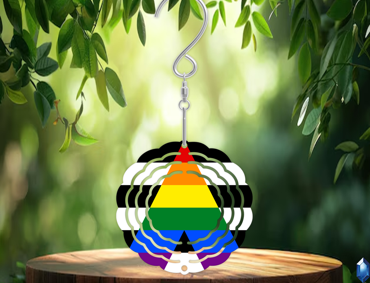 Ally Pride Flag Wind Spinner
