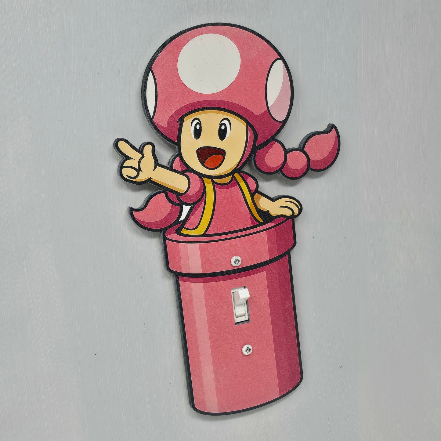 Toadette Pipe Light Switch Cover