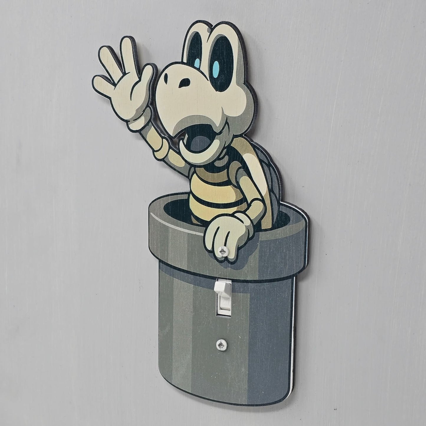 Dry Bones Pipe Light Switch Cover