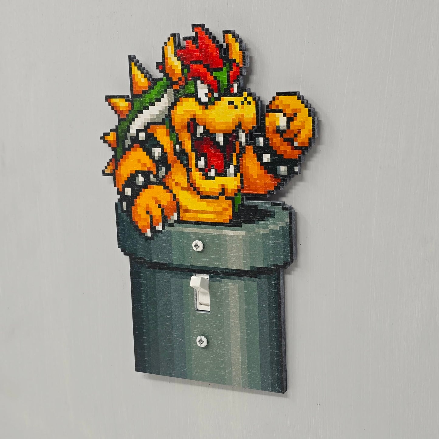 Bowser Pipe Light Switch Cover 2
