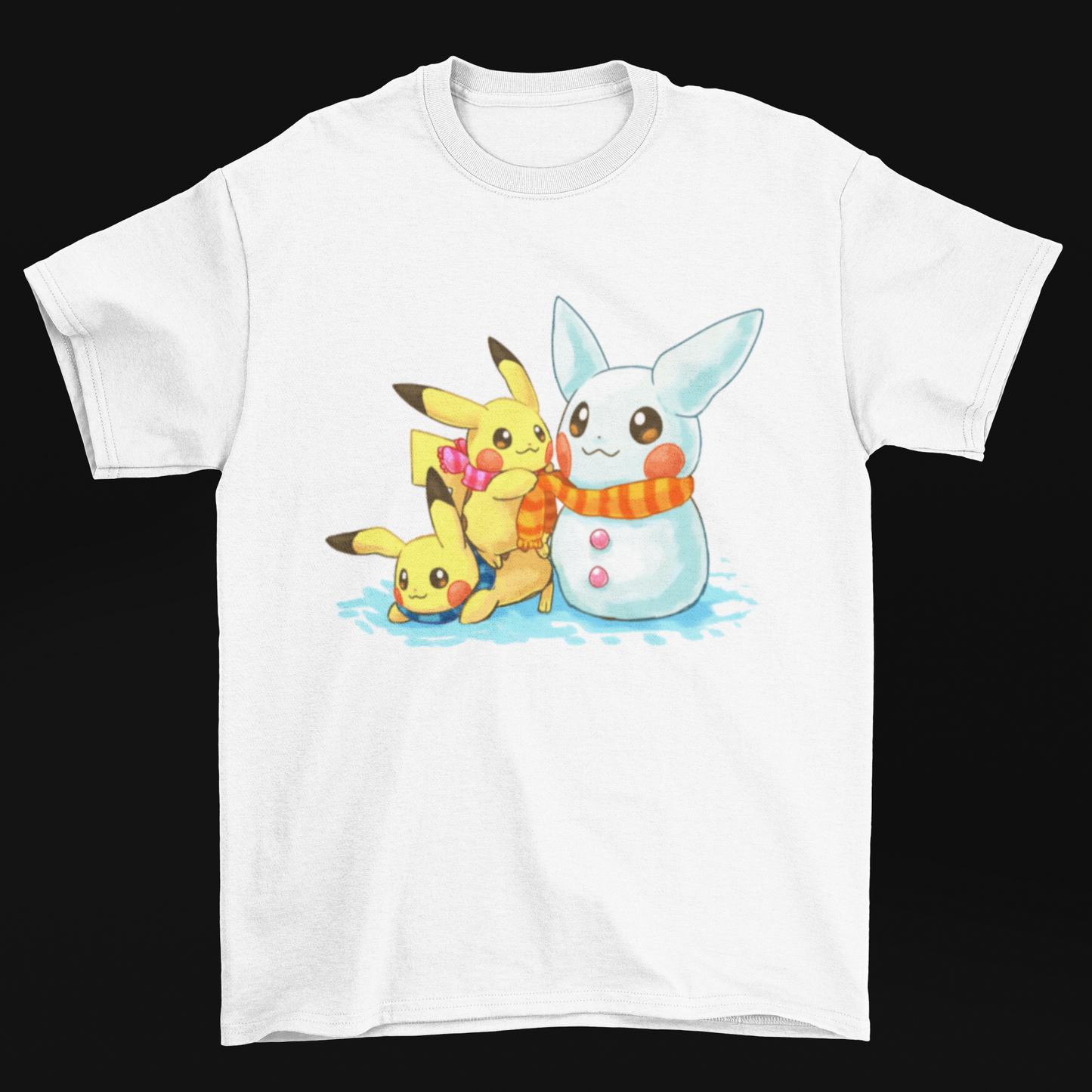 Pikachu Snow Building