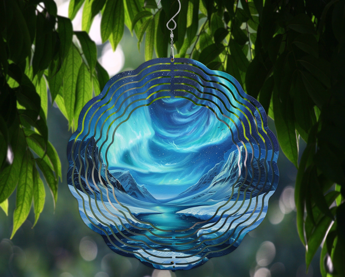 Winter Aurora Wind Spinner