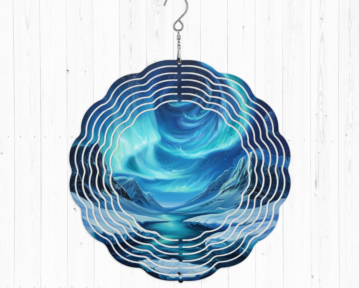 Winter Aurora Wind Spinner