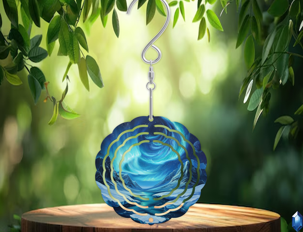 Winter Aurora Wind Spinner