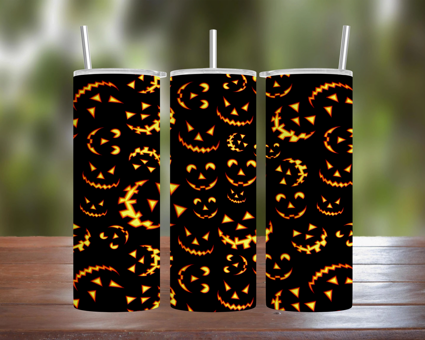 Pumpkin Faces Tumbler