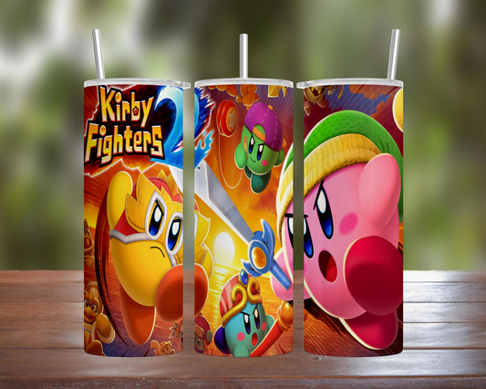 Kirby Fighters 2 Cover Art Tumbler