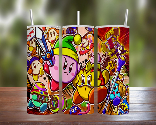 Kirby Fighters Art Tumbler