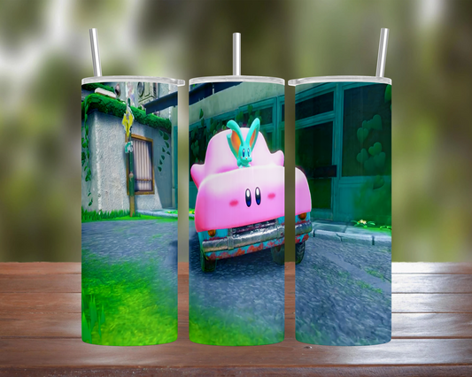 Kirby Mouthful Car Effillin Tumbler