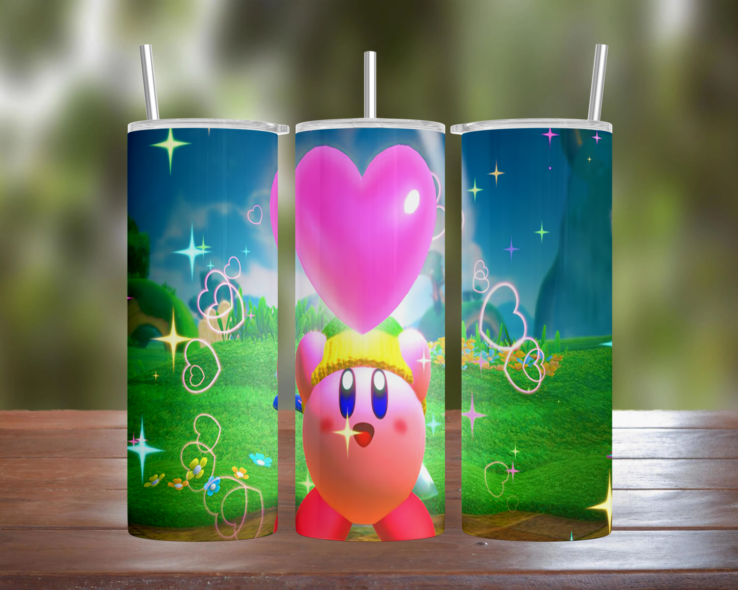 Link Kirby Collects A Heart Tumbler