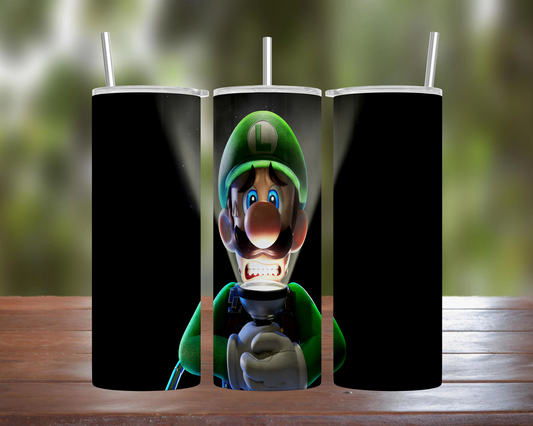 Luigi with Flashlight Tumbler