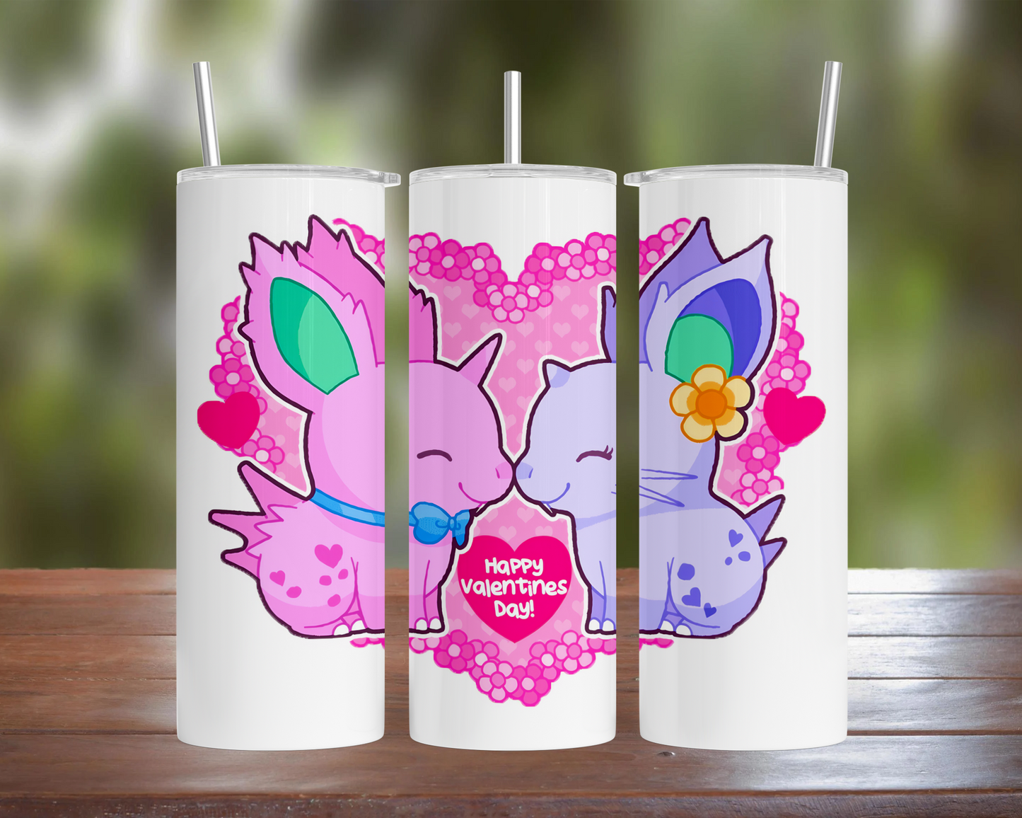 Nidoran Happy Valentines Day Tumbler