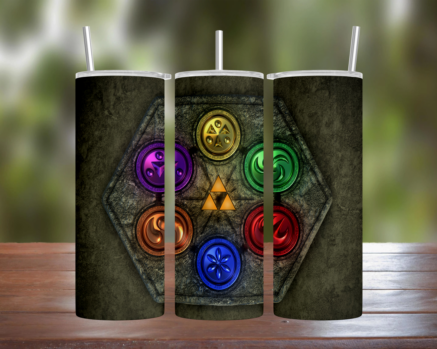 Ocarina of Time Medallions Tumbler