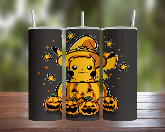 Pikachu Pumpkin Tumbler