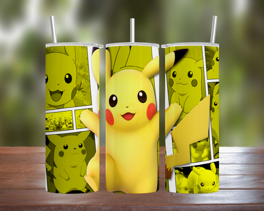 Pikachu Comic Style Tumbler