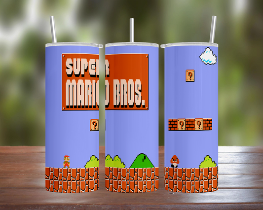 Super Mario 1 w/ Logo Tumbler