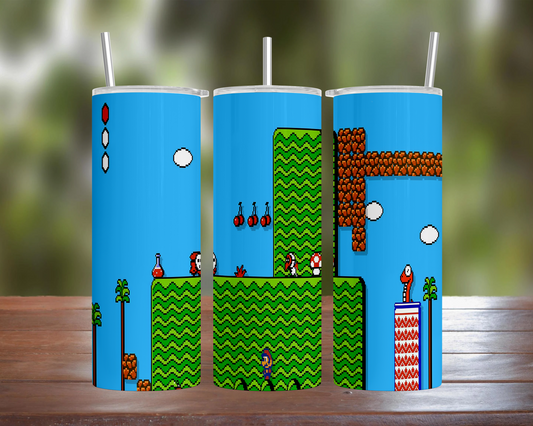 Super Mario 2 Day Scene Tumbler