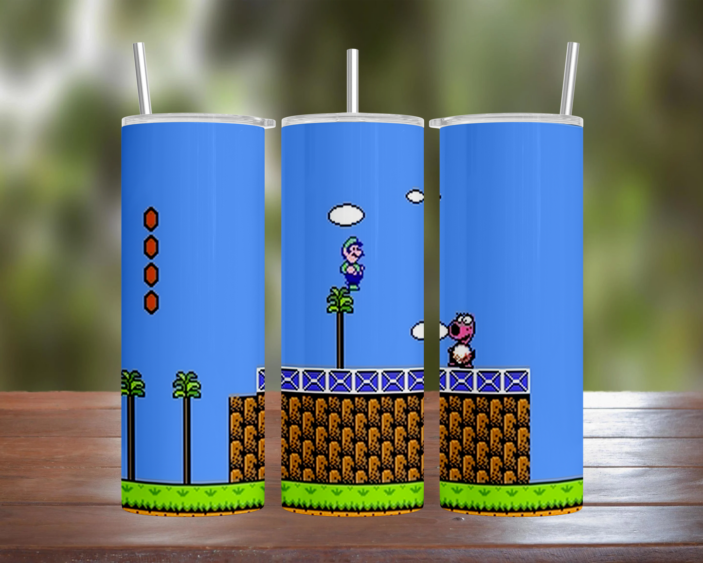 Super Mario 2 Luigi vs Birdo Tumbler