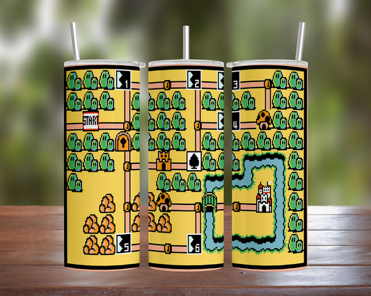 Super Mario 3 World Map 1 Tumbler