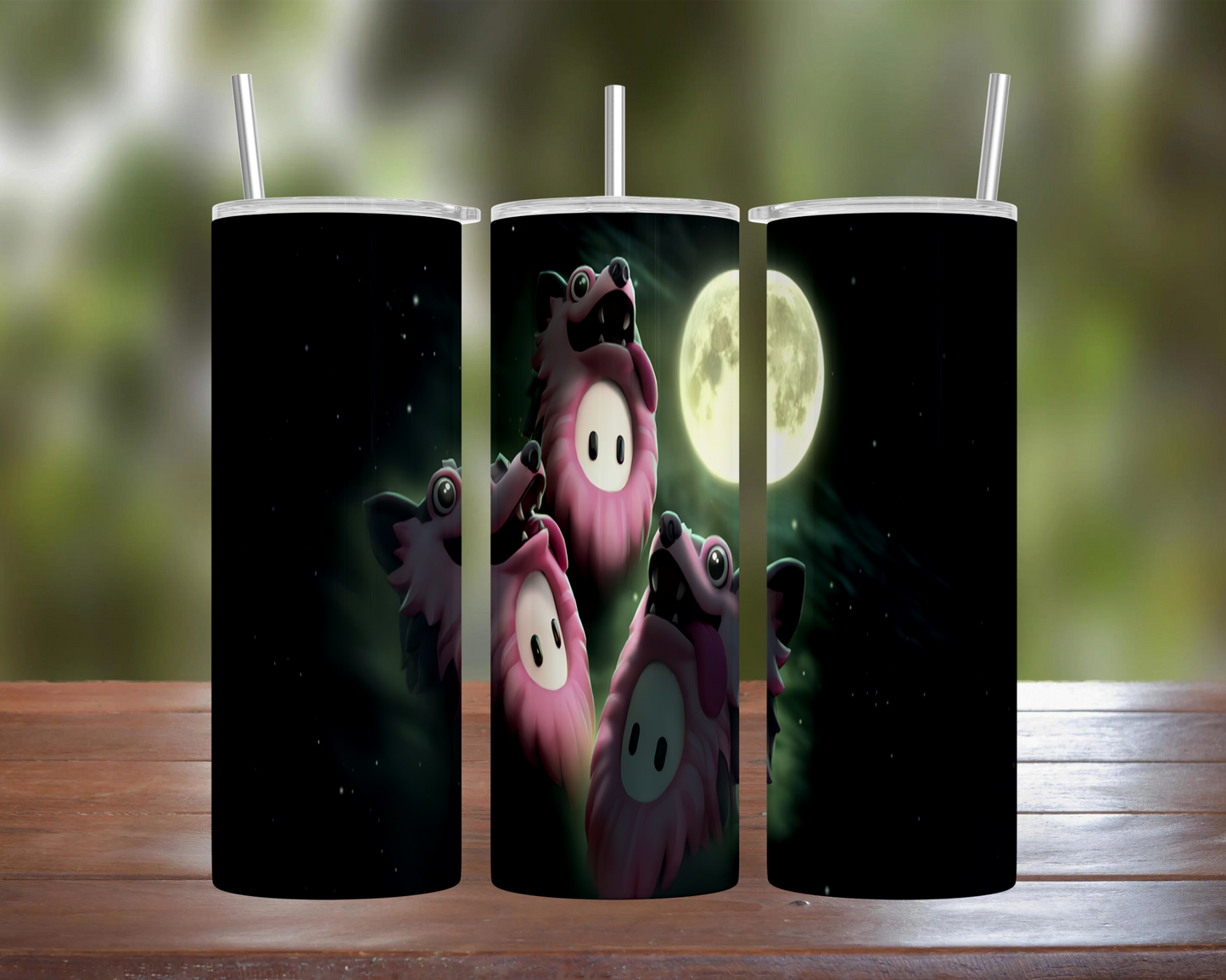 Fall Guys: Wolf Moon Parody Tumbler