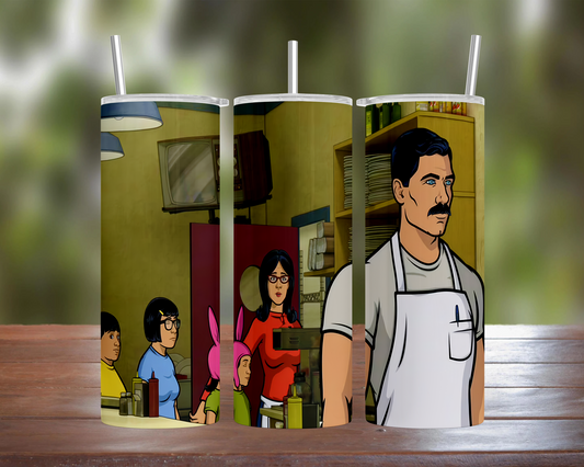 Archer: Bob's Burger's Crossover Tumbler