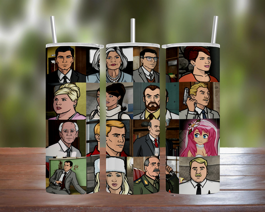 Archer: Character Collage Tumbler