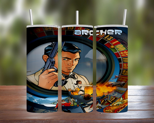 Archer: Season 6 Cover Art Tumbler