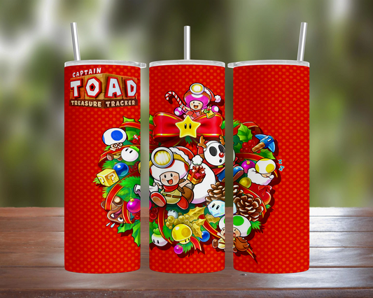 Captain Toad Christmas Wreath Tumbler