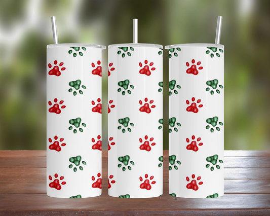 Christmas Paws Tumbler