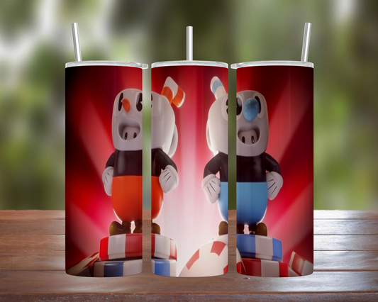 Fall Guys: Cuphead & Mugman Skins Tumbler