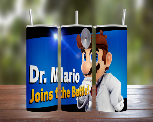 Smash Bros Ultimate Character: Dr Mario Tumbler