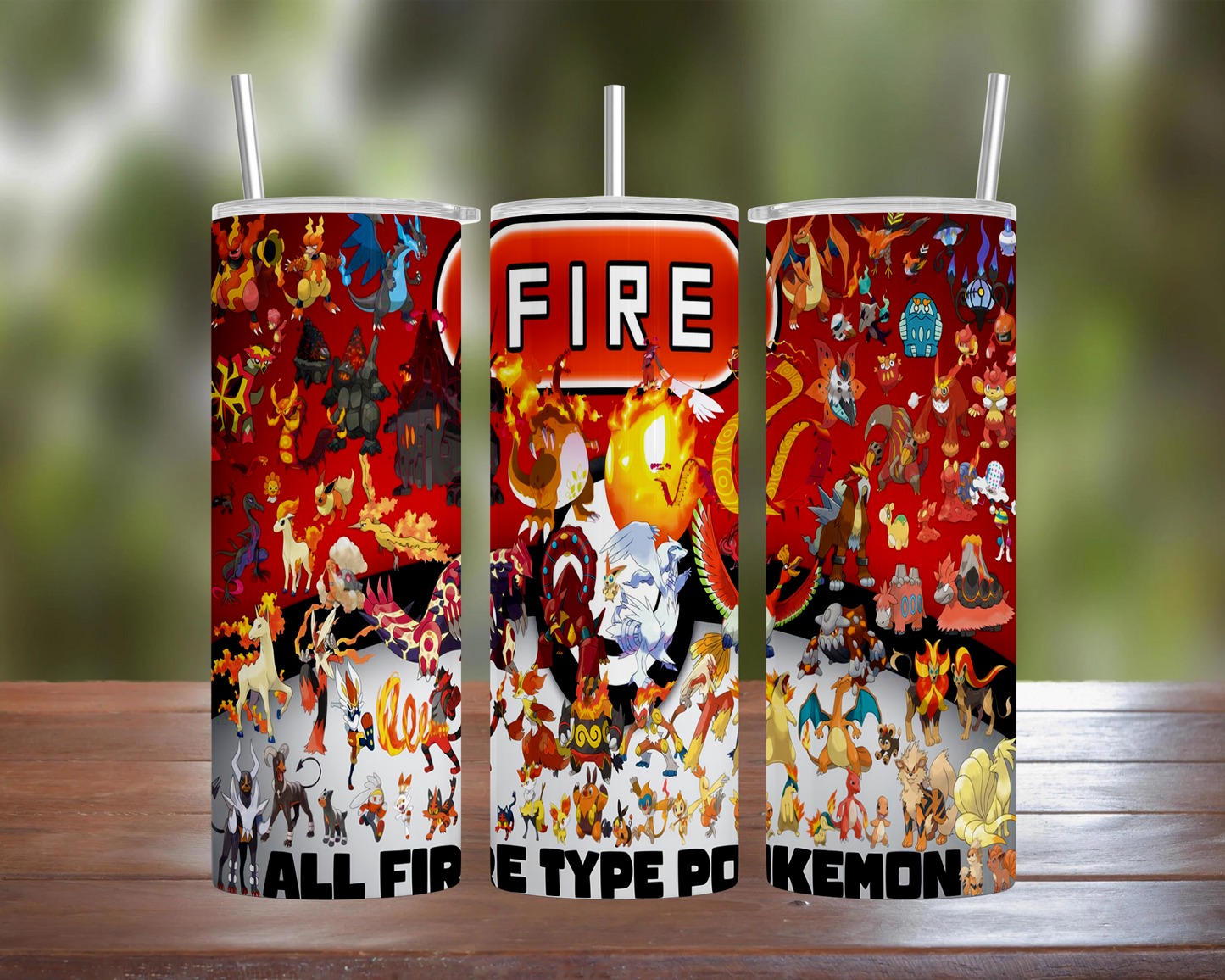 Fire Type Pokemon Tumbler