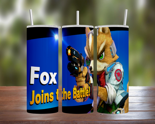 Smash Bros Ultimate Character: Fox McCloud Tumbler