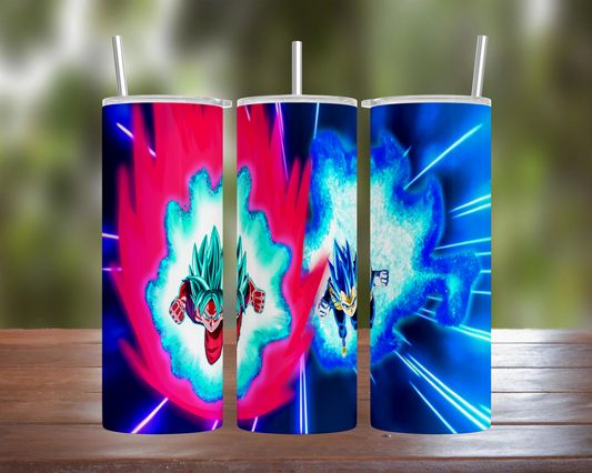 Dragon Ball: Goku & Vegeta Super Saiyan Blue Tumbler