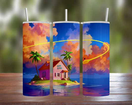 Dragon Ball: Goku at Kame House Tumbler