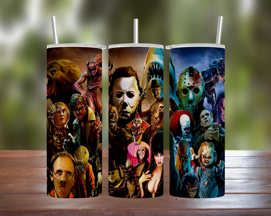 Halloween Movie Villians Tumbler