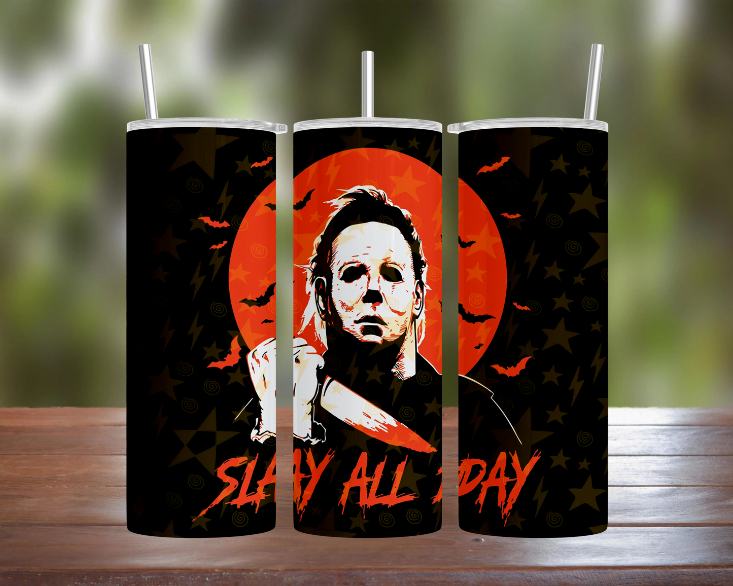 Halloween Slay All Day Tumbler