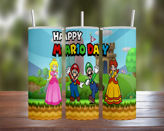 Happy Mario Day with Friends Tumbler