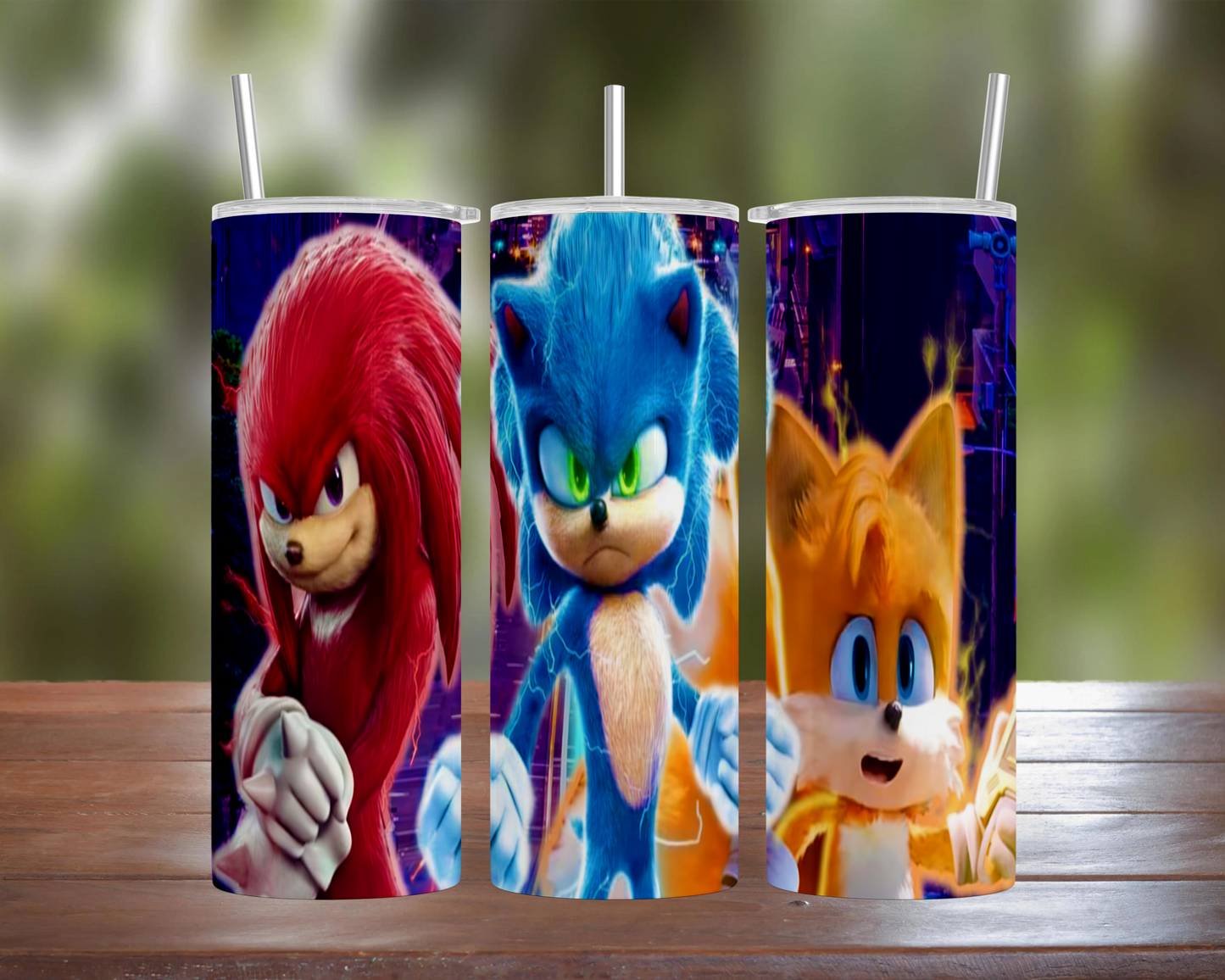 Sonic Movie: Knuckles, Sonic, Tails Tumbler