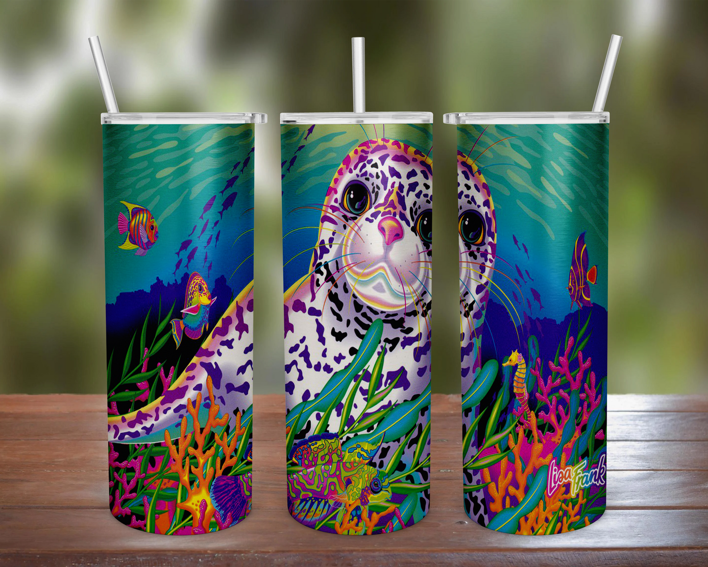 Lisa Frank Spotted Seal Tumbler