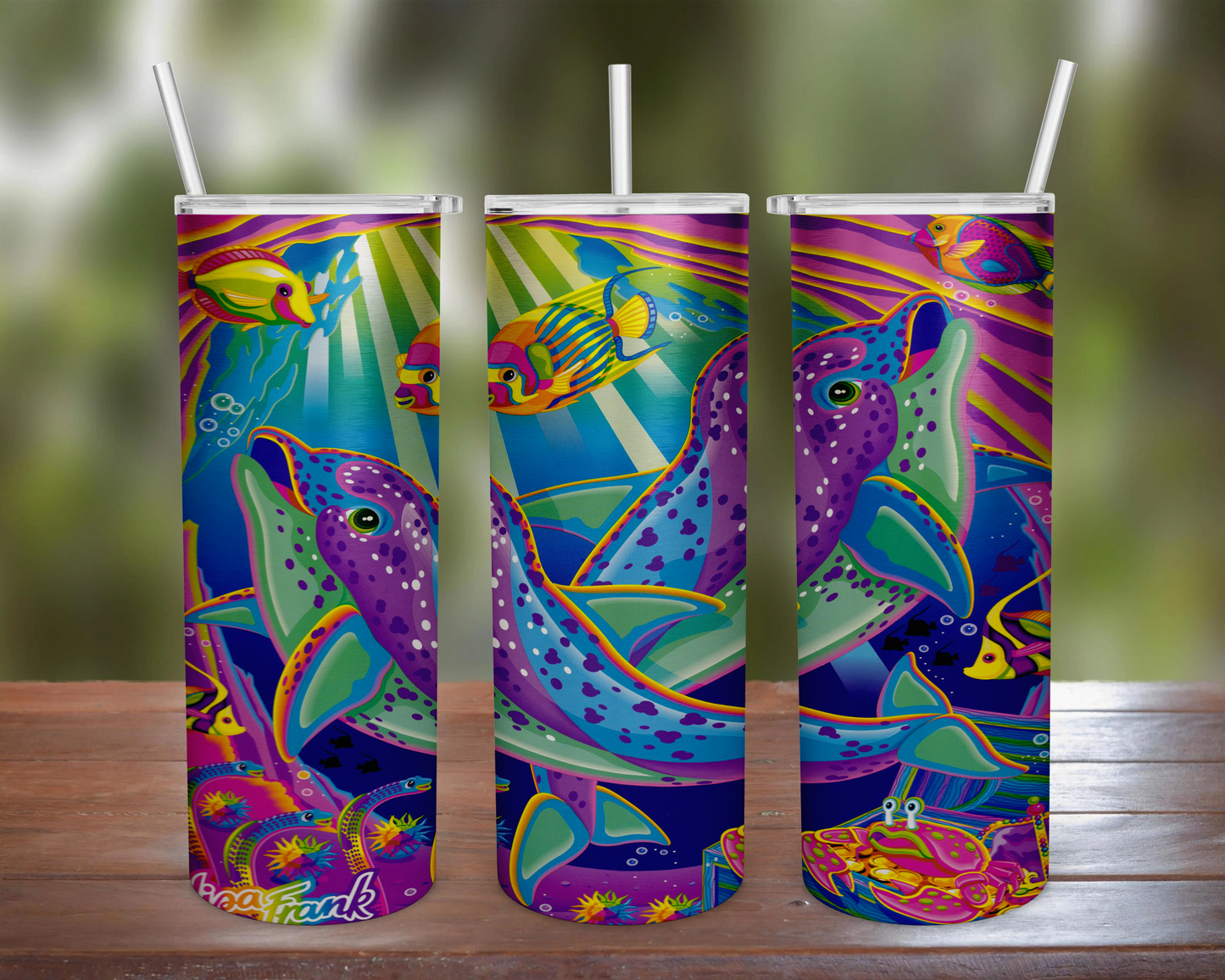 Lisa Frank Spotted Dolphins Tumbler