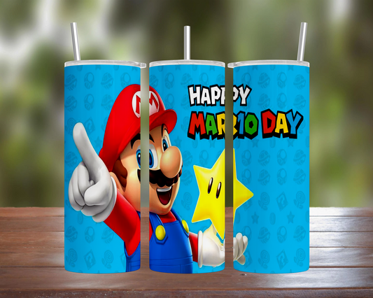 Mario Day, Blue Tumbler
