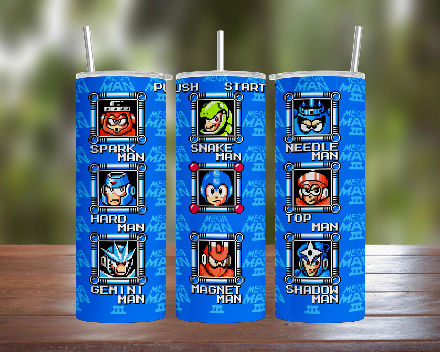 Mega Man: 3 Bosses Tumbler