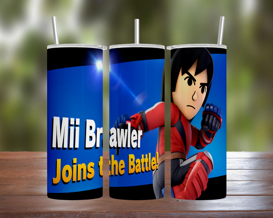 Smash Bros Ultimate Character: Mii Brawler Tumbler