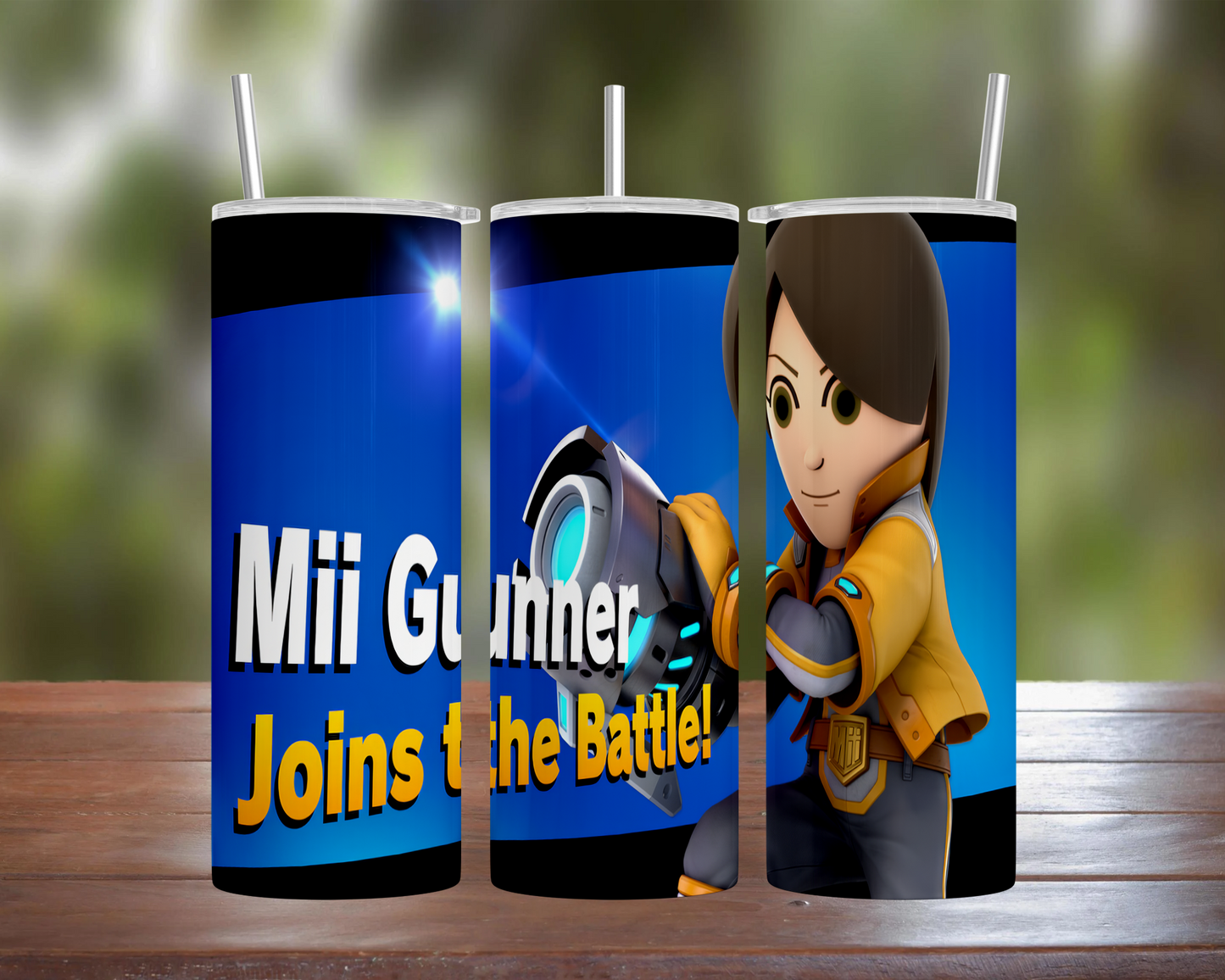 Smash Bros Ultimate Character: Mii Gunner Tumbler