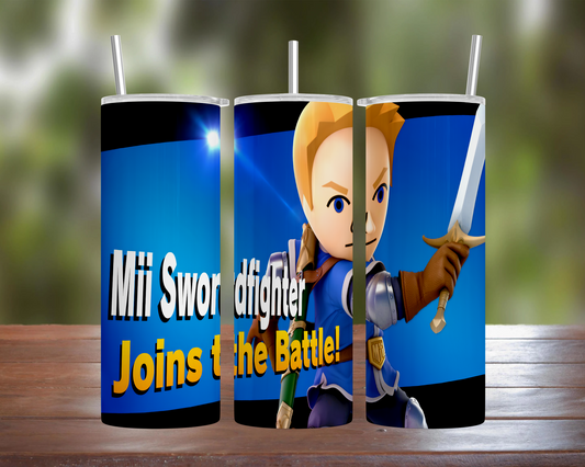 Smash Bros Ultimate Character: Mii Swordfighter Tumbler