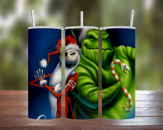 Oogie & Jack Christmas Tumbler