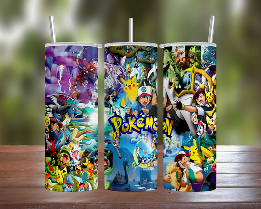 Pokemon Collage Tumbler